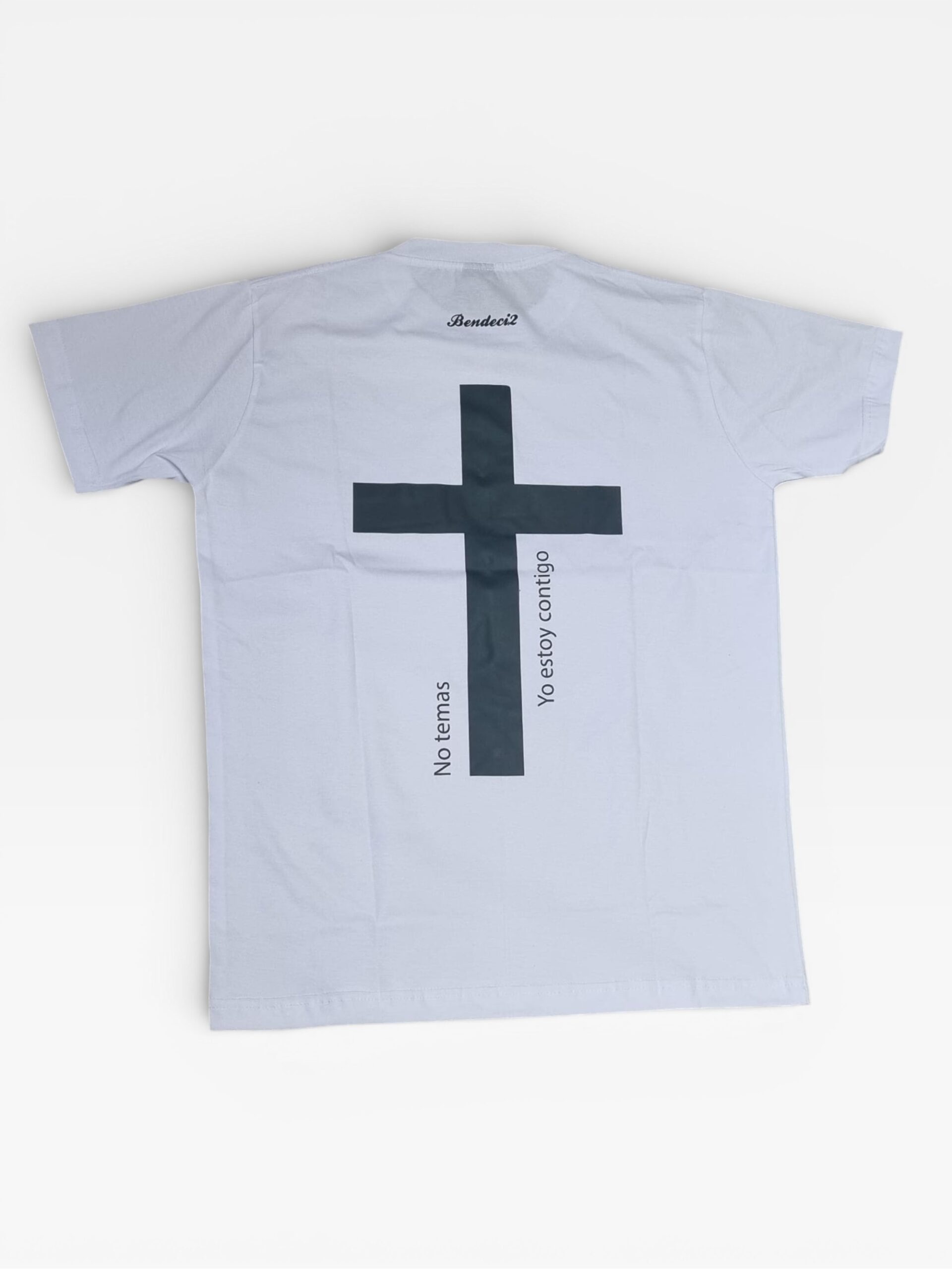 Remera Fe Color blanco back Colaboración con Ficción