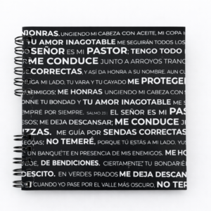 Cuaderno Cristiano Cuadrado – “El Señor es mi Pastor” | Diseño Inspirado en Salmo 23