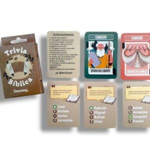 Juego de Cartas “Trivia Bíblica” – Diversión Cristiana para Familias, Jóvenes y Grupos