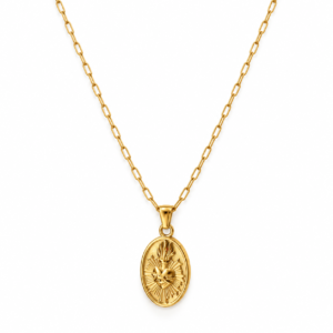 Collar Sagrado Corazón Dorado